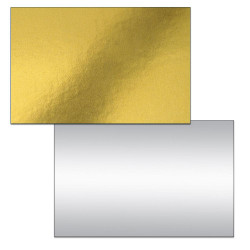Dortová podložka obdélník 35 x 25 cm zlatá/stříbrná 956.60
