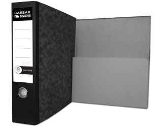 Pořadač archivní A4 8cm Executive složená kapsa černý 104527