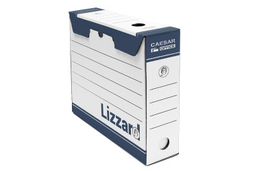 Archivační krabice úložná A4 Lizzard 85mm modrý potisk 105227