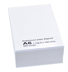 Kopírovací papír A6/80g/500ks, na tisk lékařských receptů