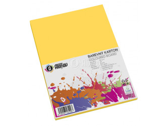 Kreslící karton barevný A4 50ks 180g žlutý 1169