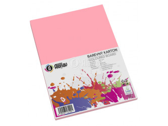 Kreslící karton barevný A4 50ks 180g růžový 1330