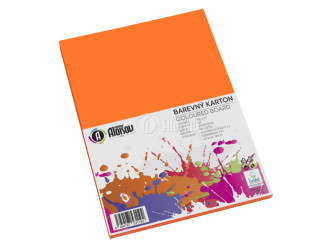 Kreslící karton barevný A4 50ks 180g oranžový 1260