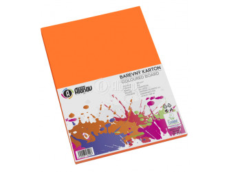 Kreslící karton barevný A3 50ks 180g oranžový 1260