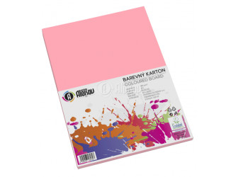 Kreslící karton barevný A3 50ks 180g růžový 1330