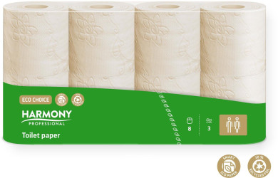 Toaletní papír Harmony PROFESSIONAL ECO 8ks 3vr.
