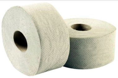 Toaletní papír Jumbo 240mm 1vrstvý šedý Cliro 512455.01 