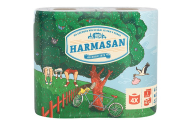 Toaletní papír Harmony Natural Classic 4x20,5m 2vrstvý   