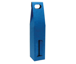 Odnosová krabice na víno VINKY-1Rainbow modrá 80x80x400mm 107818