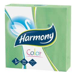 Ubrousky Harmony Color 33x33cm 1vrstvé 50ks zelené