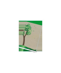 Blok šitý Eko A7, 50 listů, čtvereček, 17055/4 Green Line x  