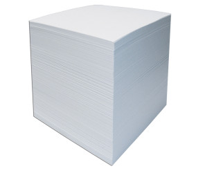 Špalíček papírový (kostka) 8,5x8,5x8cm bílý,náhradní náplň 101533