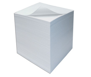 Špalíček papírový (kostka) 9x9x4,5cm bílý 101519
