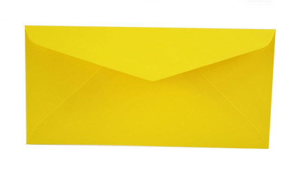Obálka barevná DL 110x220mm žlutá 190530