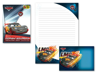 Dopisní papír barevný LUX 5+10 Disney Cars 2 5550254 x