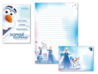 Dopisní papír barevný LUX 5+10 Disney Frozen 5550270 