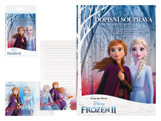Dopisní papír barevný LUX 5+10 Disney Frozen 5550281
