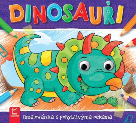 Omalovánka s pohyblivýma očkama-Dinosauři