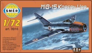 SMĚR MODEL LETADLO  MIG-15 KOREAN    916