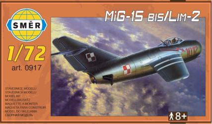 SMĚR MODEL LETADLO  MIG-15 BIS/LIM-2   917 