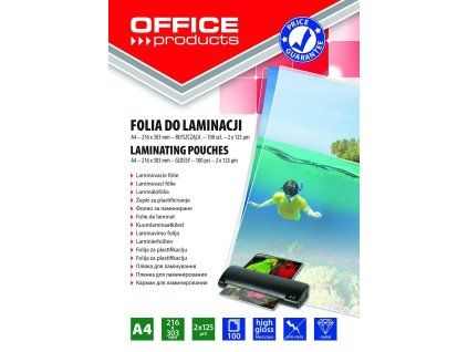 LAMINOVACÍ KAPSA A4 125MIK 100KS LESKLÉ X