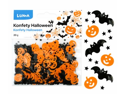 D613028 KONFETY HALLOWEEN DÝNĚ/NETOPÝR 20G LUMA